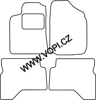 Autokoberce Mitsubishi Pajero Sport 2004 - 2008 Carfit (3049)